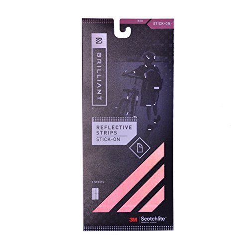 Preisvergleich Produktbild Brilliant Reflektionsstreifen rot, selbstklebend 3M