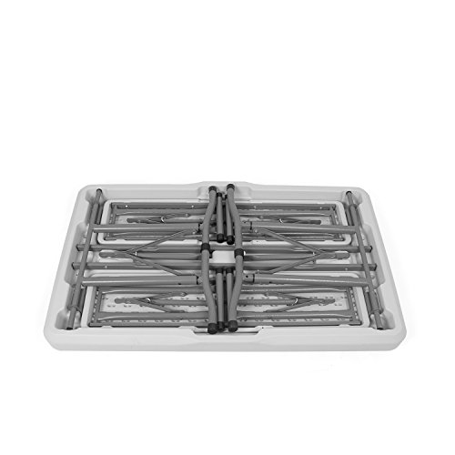 Vanage Bierzeltgarnitur klappbar in weiß – Gartenmöbel-Set inkl. 2 Bierbänke & Biertisch – Maße der Festzeltgarnitur: 113 x 68 x 72 cm – Biertischgarnitur geeignet für Veranstaltungen, Feiern, Camping, Garten, Terrasse und Balkon - 3