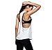 Produktbild Damen Weste Sommer Classics Sport Yoga Trägershirt Locker Gym Weste Training Lauf Schnelltrocknend Trägertop Dehnbar Atmungsaktiv Ladies Loose Beiläufiger Tank Top Multicolor Von BakeLIN (S~XXL) (Weiß, XXL)