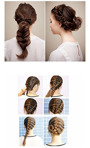 NALATI 4 Stücke Haarstyling Tool für Pferdeschwanz flechten Haar Styling Werkzeug - 2