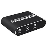 2-Wege-SPDIF-Glasfaser-Eingang, 1 Koaxial-Eingang, 1 Stereo-Stereo-Eingang, mehr perfekte Mehrkanal-Digital-Audio-Ausgangsschaltung ist bequemer.