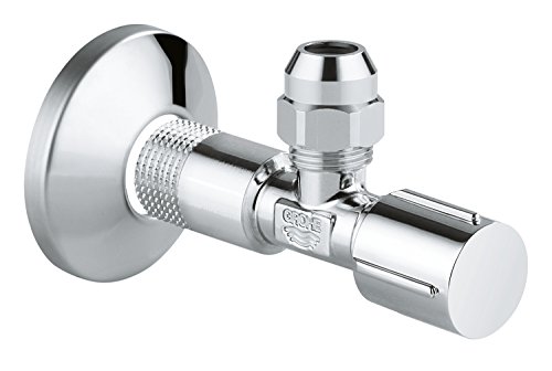 Grohe Eckventil, mit angerauhtem Gewinde, Wandanschluss 1/2 Zoll, Abgang 3/8 Zoll, (22037000) - 2