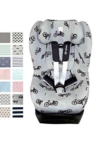 Preisvergleich Produktbild Fundas BCN® - F132 - Sitzbezüge für Cybex ® Sirona ® M2 I-Size, Sirona ® S I-Size, GB Vaya ® I-Size - Black Bikes