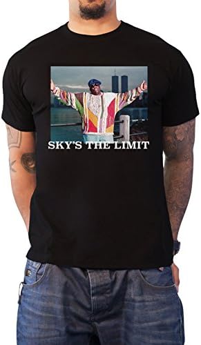 Biggie Smalls T Shirt Skys The Limit York skyline Official Mens Black L