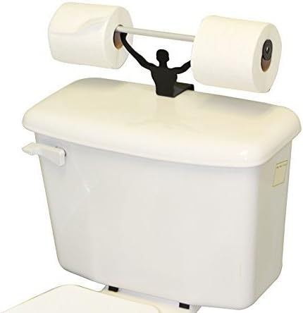Strong Man Funny Bathroom Toilet Paper Tissue Roll Holder Weightlifter Novelty by Toilet Paper Holders