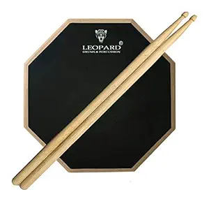 LEOPARD DRUMS MANUFACTURING CO. 12 Inches 2 Sided Drum Practice Pad