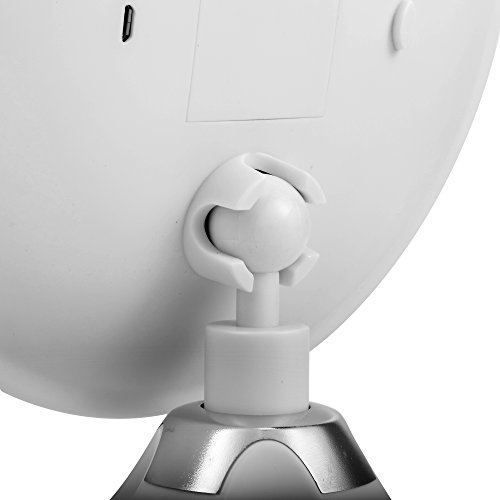 LED Kosmetikspiegel Beleuchtet mit 10-facher Vergrößerung und Saugnapf-Grundplatte von eLander, 360° Schwenkbar, Schminkspiegel mit Blendfreier Beleuchtung für Zuhause und Unterwegs - 3