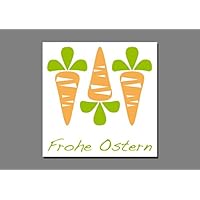 5x Aufkleber / Hasenfutter Sticker Etiketten