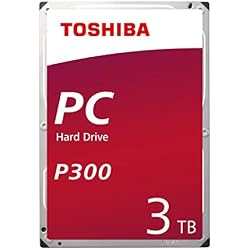 TOSHIBA P300 Disco duro interno 3 TB – 3,5" (pulgadas) – Disco duro SATA (HDD) – 7200 RPM – 6 GB/s – Para juegos, ordenadores, equipos de escritorio, estaciones de trabajo y más