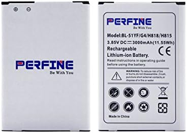 Perfine LG G4 Battery 3000mAh for BL-51YF/H818 /H815 H819 /H810 /H811/ VS999 /F500