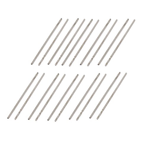 Elektrischer Bohrer HSS 0,5 mm Dia Tipp Zylinderschaft Twist-Bohrer Bits 20 Stück