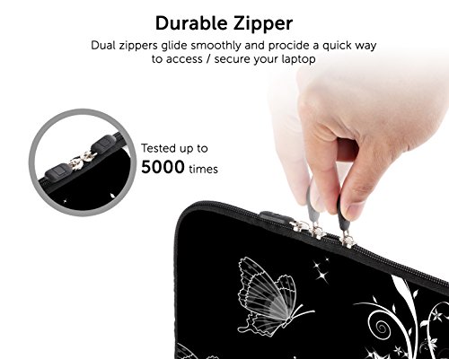 SIDORENKO Tablet PC Tasche f  r 10 - 10 1 Zoll   Universal Tablet Schutzh  lle   H  lle Sleeve Case Etui aus Neopren  Schwarz