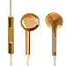 Produktbild iprotect Ear Kopfhörer in metallic Gold - Headset mit Mikro, Rufannahme und Volume Remote für alle Modelle wie z.B. Sony, Samsung, LG, Huawei, HTC, uvm. | Sport Kopfhörer | Ohrhörer