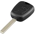 Key Matrix 2 Button Car Key Fob Cover Replacement For Toyota Aygo with blank Blade Remote Key Case Shell