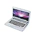 Produktbild Deanyi Empfindliche Puppenstuben Miniatur Laptop Nette Minipuppenhaus Dekoration Zubehör Notebook mit Apple Logo und Bildschirm Silber Baby Produkt