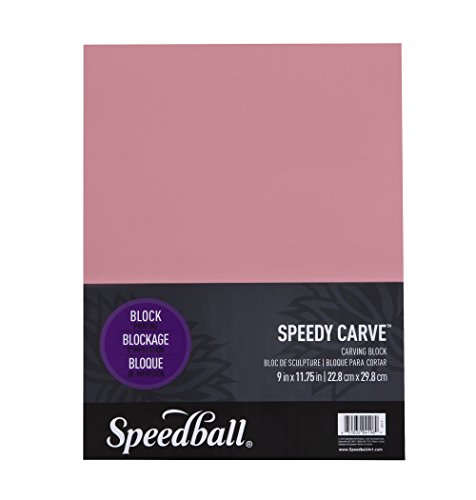 Speedball speedy-carve Carving Block, rose, 9-Inch-by-11 3/4-Inch