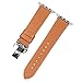 Produktbild Fcostume Uhrenarmband, Lederarmband Schmetterling Schnalle Armband für IWatch 4 Apple Watch 40mm (Braun)