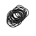 Black Stretchy Hair Ponytail Band Holders 20 Pcs