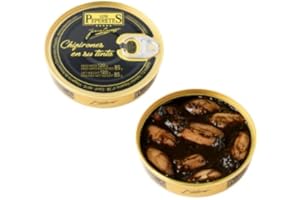 GENÉRICO Los Peperetes - Chipirones en su Tinta - Mejor Conserva de Marisco del Mundo - Recomendadas por David Beckham - 1 Lata 120g