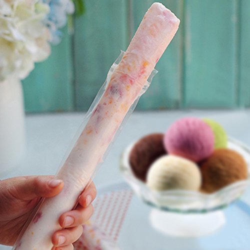 Ice Pop Beutel Einweg Eis Popsicle Staubbeutel Zip Druckverschluss Ice Candy Staubbeutel Ice Smoothie Staubbeutel, 100 PCS - 6