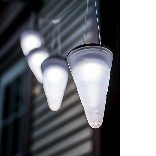 Solar Hängeleuchte Icicle im 2er Set Tolle Gartenbeleuchtung zum aufhängen - 3