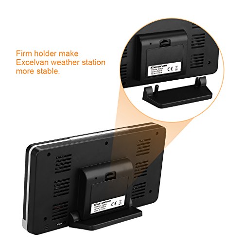 Excelvan Color Wireless Wetterstation Thermometer Hygrometer Funkwetterstationen LCD Display mit vorhersage Temperatur Außensensor - 6
