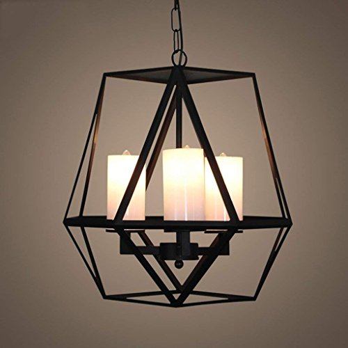 Preisvergleich Produktbild LRZZ Wohnzimmer-Kronleuchter, Bar-Restaurant-Dekoration Beleuchtete kreative Persönlichkeit Kronleuchter Amerikanisches ländliches skandinavisches Café-Restaurant Bar Pastorale Eisen-Kerzenständer