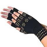Medipaq® Magnetic Anti-Arthritis Health THERAPY Gloves (1x Pair (Medium) BLACK)
