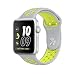 Produktbild Apple MNYQ2MP/A Smartwatch Nike+, 42mm Aluminium Schutzhülle mit Flat Sport Band silber/Volt