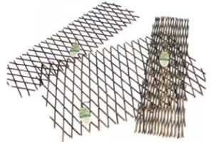 GARDEN STYLE Extendable Natural Willow Trellis - Various Sizes - 180cm x 30cm, 180cm x 45cm, 180cm x 60cm, 180cm x 90cm, 180cm x 120cm