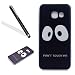 Produktbild Galaxy A5 2017 Hülle,Handyülle für Samsung Galaxy A5 2017 Silikon Hülle Kratzfeste Scratch-Resistant,Leeook Hülle TPU Case Schutzhülle Silikon Crystal Kirstall Case Funny Cute Schwarz Panda DON'T TOUCH ME Malerei Muster Weichem Silikon Schutzhülle Handy Gürtel Tasche Schutzhülle Hülle Case Cover Abdeckung Etui TPU Bumper Schale für Samsung Galaxy A5 2017 + 1 x Schwarz Eingabestift-Black Panda