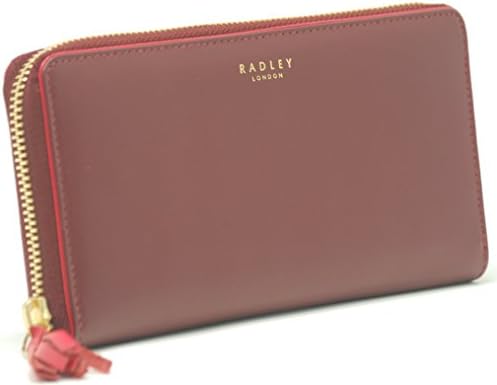 Radley 'De Beauvoir' Leather Zip Around Purse/Wallet in Mulberry