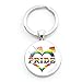 Produktbild DCFVGB Schlüsselbund Mode Stolz Keychain Stolz Mit Regenbogen Liebe Gewinnt Schlüsselring Heirat Gleiche Heirat