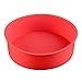 Produktbild JuneJour Runde Kuchenform / Backform aus Silikon, flexibel, antihaftbeschichtet, 18 cm., Silikon, rot, 17cmx17cmx5.5cm