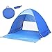 Produktbild MOGZZi Strandmuschel, Extra Light Automatisches Pop Up Zelt Outdoor Sun Shelter Tragbare Cabana UV Schutz Baby Beach Strandzelt für Familiengarten/Camping/Angeln/Strandzeiten (für 2-3 Personen)