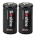 Produktbild Tellaboull for Durable 2 stücke CR123A 3,0 V 1600 mAh Primäre Batterie Breite Temperaturtoleranz für Taktische Taschenlampe für Soshine