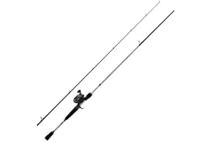 Abu Garcia Combo Casting Abu Garcia Fast Attack, combo canne et moulinet pour la pêche au leurre, blank carbone 24T, 4+1 roulements, frein Mag Trax, pour toutes les pêches au leurre