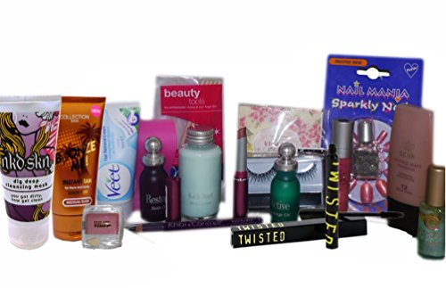 20pc Top Brand Makeup, Nails & Skincare Gift Set inc Borjouis, Maybelline, Veet, NKD Fake Tan, CCUK, & Massage Oils Set (UK ONLY)