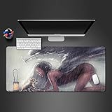 BORRADOS DELICADOS CON PUNTADAS Nuestro mouse pad tiene bordes cosidos duraderos para evitar que se deshilache y se deshaga. También mejora la estética y la vida útil del mousepad.