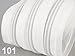 5m Reißverschluss endlos 3mm spiralförmig + 15 Zipper #101 weiss(0,79€/m)