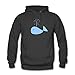 Produktbild Unisex shark Graphic Drawstring Hoodie Big Pockets sweat ¨¤ capuche coat Black 3XL