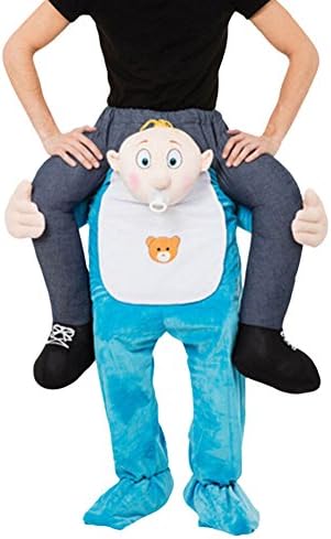 huiyemy Piggy Back Costume Ride Me Fancy Dress Cartoon Mascot Csotume For Adult H1.6-1.9M Baby