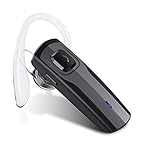 【Peso ligero y diseño ergonómico】 Nuestro auricular Bluetooth está equipado con un gancho de oreja ajustable, se adapta al 99% de las orejas de las personas. Diseño ergonómico, cuerpo de PC liviano, almohadillas de silicona suave ofrecen una gran comodidad.