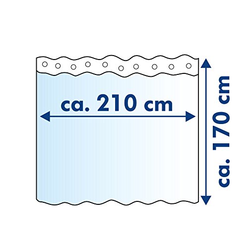 Ridder Ersatz-Duschvorhang Ombrella kristall 210×170 cm - 3