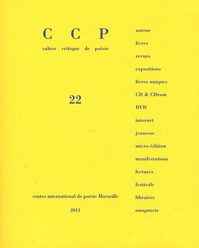 Cahier critique de poésie