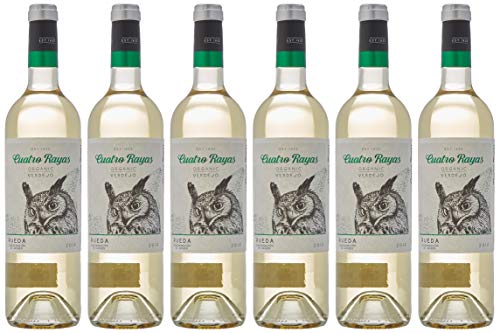 Cuatro Rayas Verdejo Ecológico - 6 Botellas de 750 ml - Total: 4500 ml