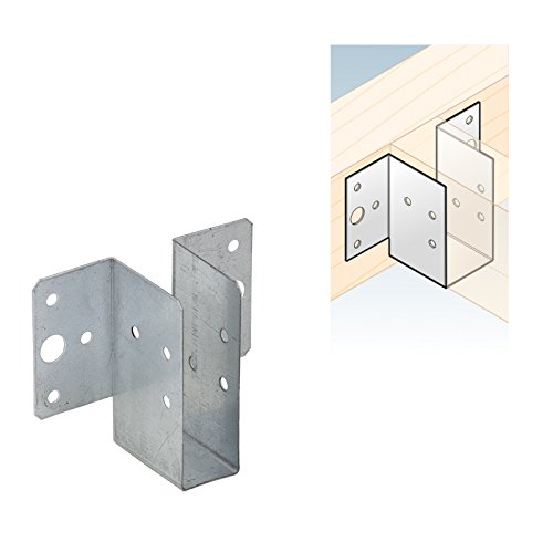 Preisvergleich Produktbild Balkenschuh außenliegend verzinkt Holzverbinder Stahl für Latten 25x77x45x1,0mm