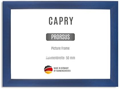 CAPRY PRORSUS 50 mm made to measure picture frame for 65 x 85 cm images, colour: darkblue blurred, handmade MDF frame with break resistant anti-reflex artificial glass pane and sturdy MDF backing, frame width: 50 mm, outer dimensions: 73,6 cm x 93,6 cm