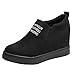 Produktbild Damen Turnschuhe mit Keilabsatz,Sunday Frauen Espadrilles Herbst Walking Shoes Schlupfschuhe Sneakers Rutsch Freizeitschuh Hochhackige Schuhe 35-43