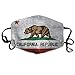 Produktbild SDGSS Mund Maske,California Flag Bear Unisex Fashion Warm Anti-Dust Washable Reusable Mund Maske
